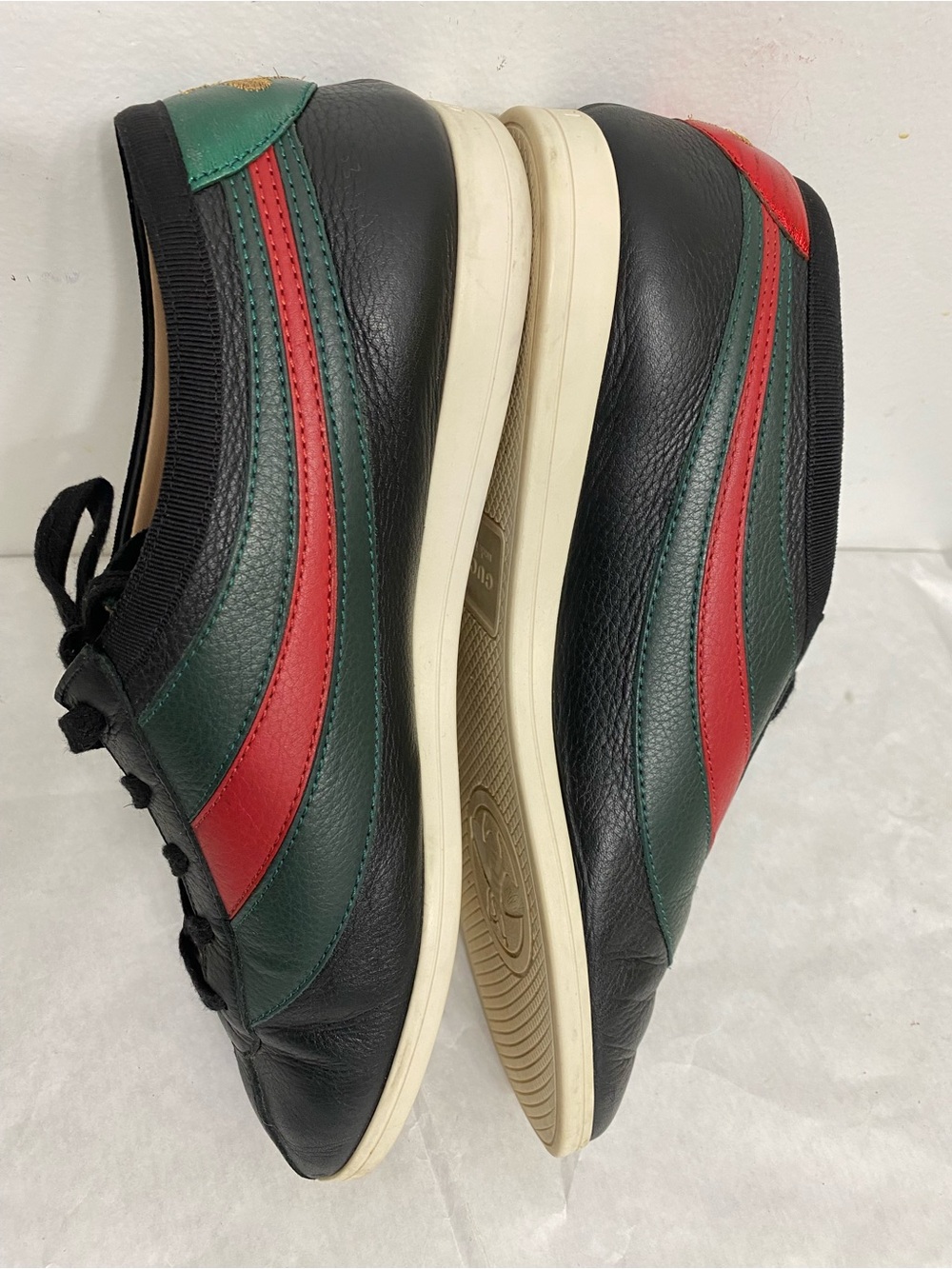 Gucci Falacer Ace Leather sneakers size 7.5. Made in Italy. Serial number 483266